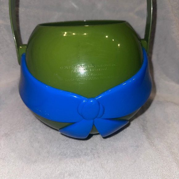 2015 Viacom Leonardo Teenage Mutant Ninja Turtles Easter Halloween Basket Bucket - Picture 3 of 6